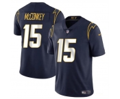 Men's Los Angeles Chargers #15 Ladd McConkey Navy 2024 Draft Vapor Limited Football Stitched Jersey