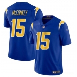 Men's Los Angeles Chargers #15 Ladd McConkey Royal 2024 Draft Vapor Limited Football Stitched Jersey