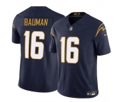 Men's Los Angeles Chargers #16 Casey Bauman Navy 2024 F.U.S.E. Vapor Limited Football Stitched Jersey