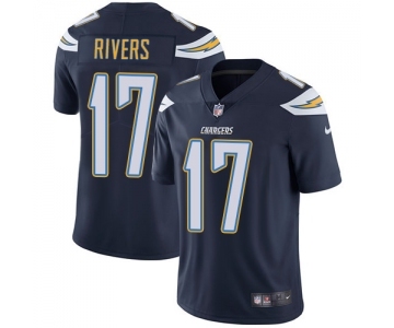 Men's Los Angeles Chargers #17 Philip Rivers Navy Blue Team Color Vapor Untouchable Limited Player Football Jersey