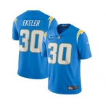 Men's Los Angeles Chargers 2022 #30 Austin Ekeler Blue With 2-star C Patch Vapor Untouchable Limited Stitched NFL Jerse