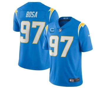 Men's Los Angeles Chargers 2022 #97 Joey Bosa Blue With 2-star C Patch Vapor Untouchable Limited Stitched NFL Jersey