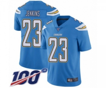 Men's Los Angeles Chargers #23 Rayshawn Jenkins Electric Blue Alternate Vapor Untouchable Limited Player 100th Season Football Jersey