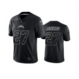 Men's Los Angeles Chargers #27 J.C. Jackson Black Reflective Limited Stitched Football Jersey