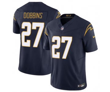 Men's Los Angeles Chargers #27 J.K. Dobbins Navy 2024 F.U.S.E Vapor Limited Stitched Football Jersey