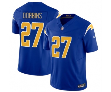 Men's Los Angeles Chargers #27 J.K. Dobbins Royal 2024 F.U.S.E Vapor Limited Stitched Football Jersey