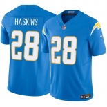 Men's Los Angeles Chargers #28 Hassan Haskins Blue 2024 F.U.S.E Vapor Limited Stitched Football Jersey