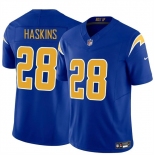 Men's Los Angeles Chargers #28 Hassan Haskins Royal 2024 F.U.S.E Vapor Limited Stitched Football Jersey