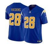 Men's Los Angeles Chargers #28 Hassan Haskins Royal 2024 F.U.S.E Vapor Limited Stitched Football Jersey