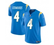 Men's Los Angeles Chargers #4 Gus Edwards Light Blue Vapor Limited Football Stitched Jersey