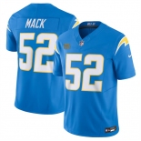 Men's Los Angeles Chargers #52 Khalil Mack Blue 2024 F.U.S.E. With 4-Star C Patch Vapor Untouchable Limited Stitched Jersey