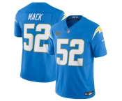 Men's Los Angeles Chargers #52 Khalil Mack Blue 2024 F.U.S.E. With 4-Star C Patch Vapor Untouchable Limited Stitched Jersey