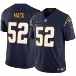 Men's Los Angeles Chargers #52 Khalil Mack Navy 2024 F.U.S.E. With 4-Star C Patch Vapor Untouchable Limited Stitched Jersey