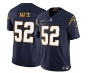 Men's Los Angeles Chargers #52 Khalil Mack Navy 2024 F.U.S.E. With 4-Star C Patch Vapor Untouchable Limited Stitched Jersey