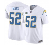 Men's Los Angeles Chargers #52 Khalil Mack White 2024 F.U.S.E. With 4-Star C Patch Vapor Untouchable Limited Stitched Jersey