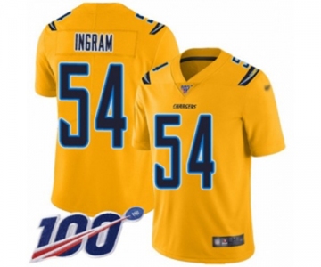 Men's Los Angeles Chargers #54 Melvin Ingram Limited Gold Inverted Legend 100th Season Football Jersey