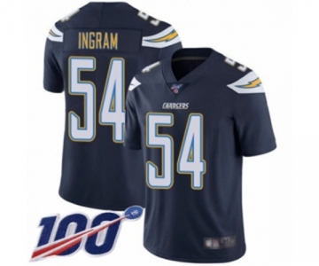 Men's Los Angeles Chargers #54 Melvin Ingram Navy Blue Team Color Vapor Untouchable Limited Player 100th Season Football Jersey