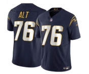 Men's Los Angeles Chargers #76 Joe Alt Navy 2024 Draft F.U.S.E. Vapor Limited Football Stitched Jersey