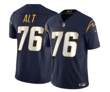 Men's Los Angeles Chargers #76 Joe Alt Navy 2024 Draft F.U.S.E. Vapor Limited Football Stitched Jersey