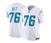 Men's Los Angeles Chargers #76 Joe Alt White 2024 Draft F.U.S.E. Vapor Limited Football Stitched Jersey