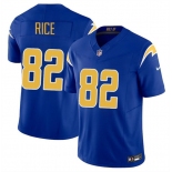 Men's Los Angeles Chargers #82 Brenden Rice Royal 2024 Draft F.U.S.E. Vapor Limited Football Stitched Jersey