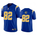 Men's Los Angeles Chargers #82 Brenden Rice Royal 2024 Draft Vapor Limited Football Stitched Jersey