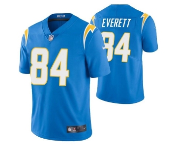 Men's Los Angeles Chargers #84 Gerald Everett Blue Vapor Untouchable Limited Stitched Jersey