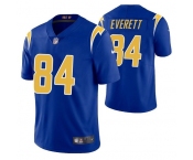 Men's Los Angeles Chargers #84 Gerald Everett Royal Vapor Untouchable Limited Stitched Jersey