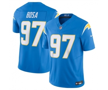 Men's Los Angeles Chargers #97 Joey Bosa Blue 2023 F.U.S.E. Vapor Untouchable Limited Stitched Jersey