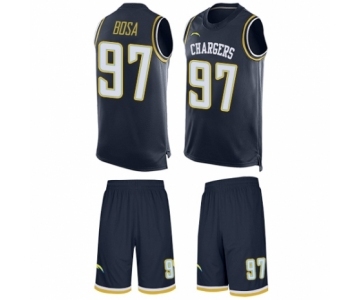 Men's Los Angeles Chargers #97 Joey Bosa Limited Navy Blue Tank Top Suit Football Jersey