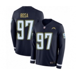 Men's Los Angeles Chargers #97 Joey Bosa Limited Navy Blue Therma Long Sleeve Football Jersey