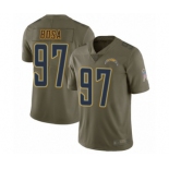 Men's Los Angeles Chargers #97 Joey Bosa Limited Olive 2017 Salute to Service Football Jersey