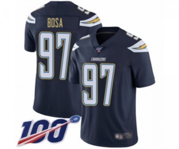 Men's Los Angeles Chargers #97 Joey Bosa Navy Blue Team Color Vapor Untouchable Limited Player 100th Season Football Jersey