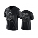 Men's Los Angeles Chargers #99 Jerry Tillery Black Reflective Limited Stitched Football Jersey