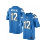 Men's Nike Los Angeles Chargers #12 Mike Williams Limited Electric Blue Alternate NFL Jersey