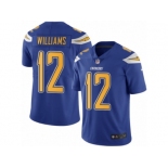 Men's Nike Los Angeles Chargers #12 Mike Williams Limited Electric Blue Rush NFL Jersey