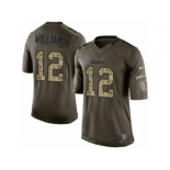 Men's Nike Los Angeles Chargers #12 Mike Williams Limited Green Salute to Service NFL Jersey