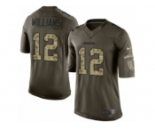 Men's Nike Los Angeles Chargers #12 Mike Williams Limited Green Salute to Service NFL Jersey