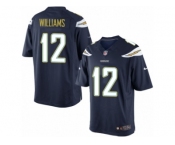 Men's Nike Los Angeles Chargers #12 Mike Williams Limited Navy Blue Team Color NFL Jersey