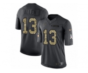 Men's Nike Los Angeles Chargers #13 Keenan Allen Limited Black 2016 Salute to Service NFL Jersey