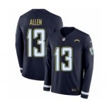 Men's Nike Los Angeles Chargers #13 Keenan Allen Limited Navy Blue Therma Long Sleeve NFL Jersey