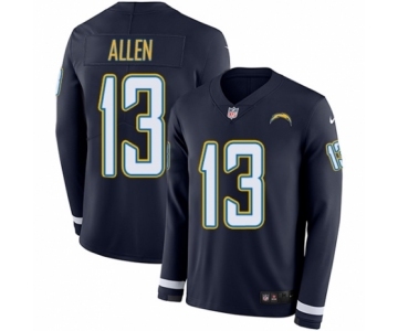 Men's Nike Los Angeles Chargers #13 Keenan Allen Limited Navy Blue Therma Long Sleeve NFL Jersey