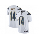 Men's Nike Los Angeles Chargers #14 Dan Fouts Vapor Untouchable Limited White NFL Jersey