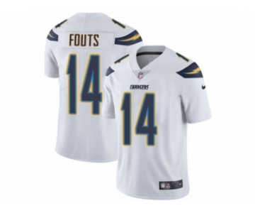 Men's Nike Los Angeles Chargers #14 Dan Fouts Vapor Untouchable Limited White NFL Jersey