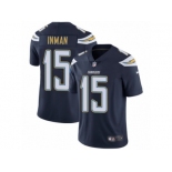 Men's Nike Los Angeles Chargers #15 Dontrelle Inman Vapor Untouchable Limited Navy Blue Team Color NFL Jersey