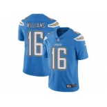 Men's Nike Los Angeles Chargers #16 Tyrell Williams Vapor Untouchable Limited Electric Blue Alternate NFL Jersey