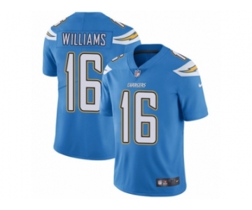 Men's Nike Los Angeles Chargers #16 Tyrell Williams Vapor Untouchable Limited Electric Blue Alternate NFL Jersey