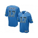 Men's Nike Los Angeles Chargers #17 Philip Rivers Limited Electric Blue Strobe NFL Jersey