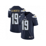 Men's Nike Los Angeles Chargers #19 Lance Alworth Vapor Untouchable Limited Blue NFL Jersey