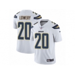 Men's Nike Los Angeles Chargers #20 Dwight Lowery Vapor Untouchable Limited White NFL Jersey